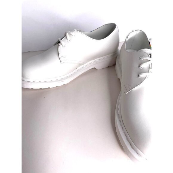 Dr. Martens 27522 White Smooth Leather Pride Oxford Shoes EU 42 US 10 Mens 9 NEW main image 9